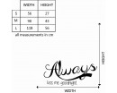 Always Quotes Wall Decal Motivational Vinyl Art Stickers